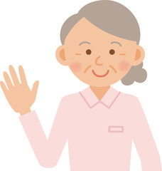 女性　高齢　看護師