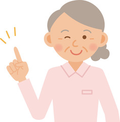 女性　高齢　看護師