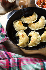 Delicious dumplings with potatoes