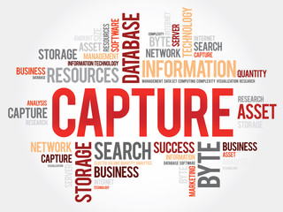 Capture word cloud, business concept