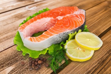 Salmon, fillet, fresh.