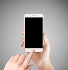 smartphone in hand