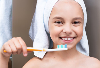 Child in bathroom