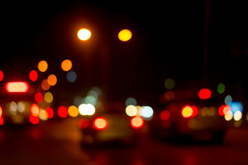 Abstract bokeh traffic light.