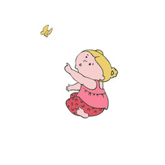 Vector illustration baby