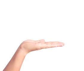 Open palm hand gesture