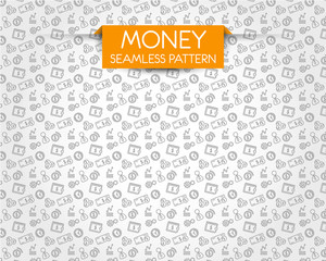 money seamless pattern