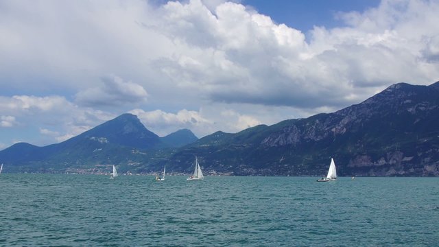 Sailing in Italian Alps