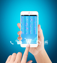smartphone in hand