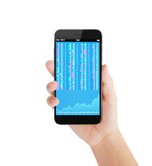 smartphone in hand