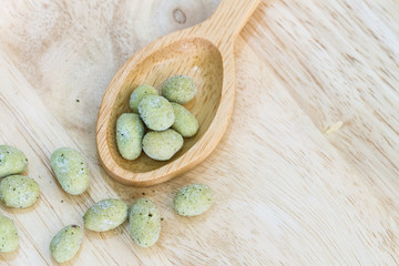 wasabi coated nut