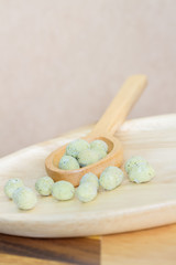 wasabi coated nut