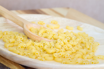 raw macaroni pasta