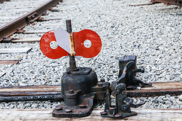 Switch on Railroad Tie