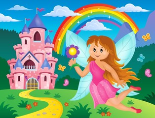 Obraz na płótnie Canvas Happy fairy theme image 3