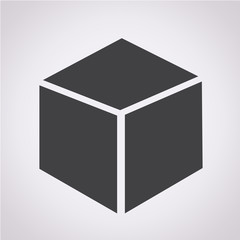 3d cube icon