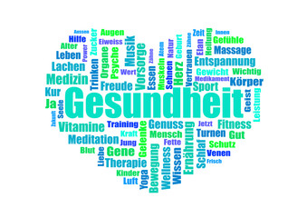 Gesundheit Word Cloud / Medizin