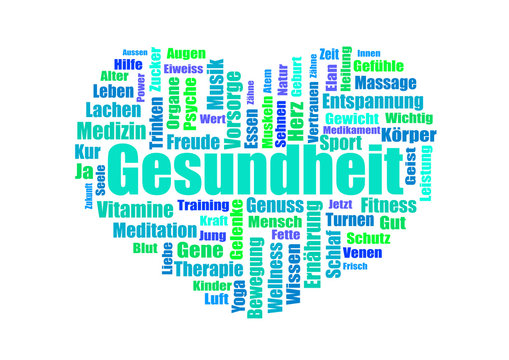 Gesundheit Word Cloud / Medizin