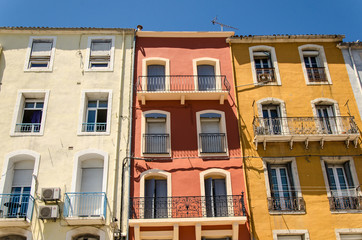 Obraz premium Haus Fassaden in Sete