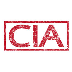 Stamp text CIA - obrazy, fototapety, plakaty