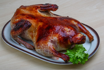 Roasted duck