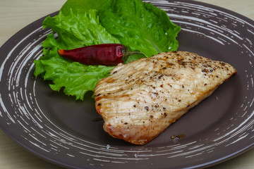 Grilled turkey steak