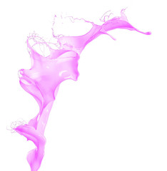 isolated pink splash