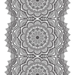 Ethnic floral seamless pattern