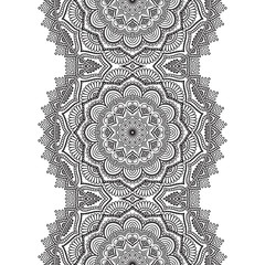 Ethnic floral seamless pattern