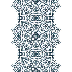 Ethnic floral seamless pattern