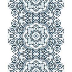 Ethnic floral seamless pattern