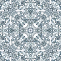 Ethnic floral seamless pattern