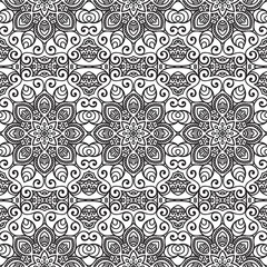 Ethnic floral seamless pattern