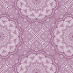 Ethnic floral seamless pattern