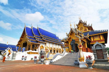 Amazing Beautiful temple (Wat Ban den Temple) in Chiangmai Thail