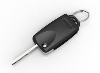 car key isolated on a white background