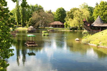 Fototapeta na wymiar Germany.Heide Park resort in Soltau