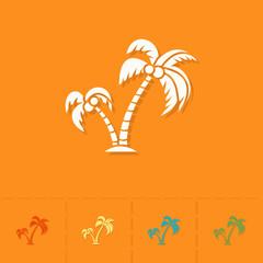 Summer and Beach Simple Flat Icons © helenstock