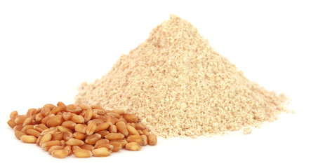 Wheat and reddish flour