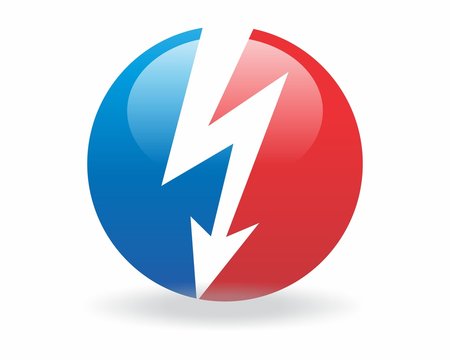 red blue electric