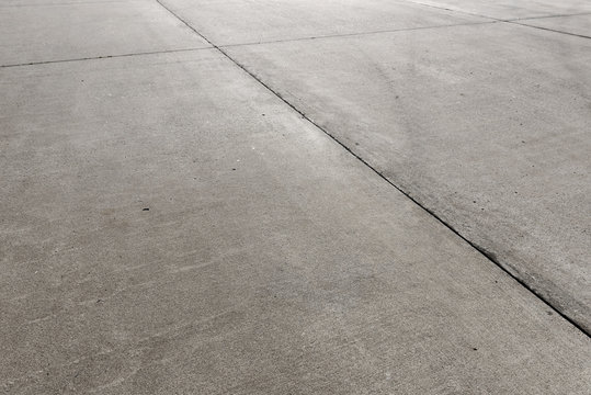 Concrete floor aircraft runaway background