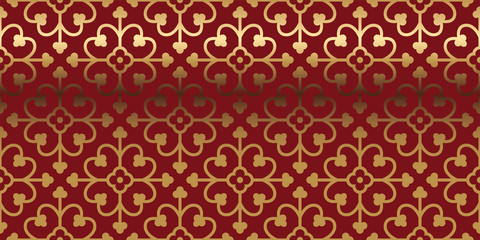 Vector card with a gold pattern. Design elements in a gothic style. Perfect for greetings, invitations and announcements. Vector file