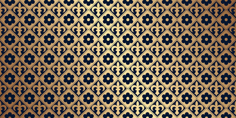 Vector card with a gold pattern. Design elements in a gothic style. Perfect for greetings, invitations and announcements. Vector file