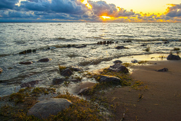 sunset at the Baltic sea