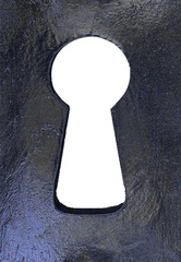 keyhole blue that looks into the void