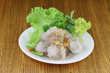 Tapioca Balls with Pork Filling