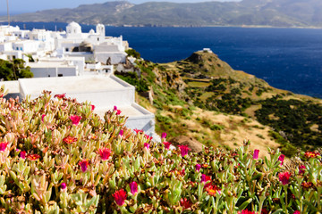 Typical Cycladic Architecture, Plaka village, Milos island, Cyclades, Greece