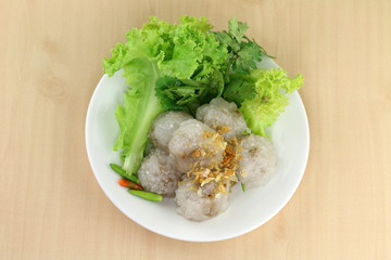 Tapioca Balls with Pork Filling