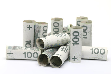 pieniądze, polska, banknoty, złotówki © milushka