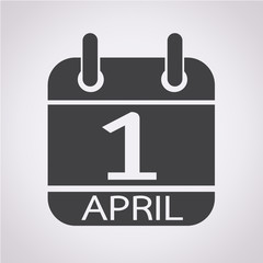 Calendar 1 April icon